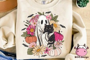 Retro Floral Spooky Halloween PNG Graphic by BOO.design · Creative Fabrica