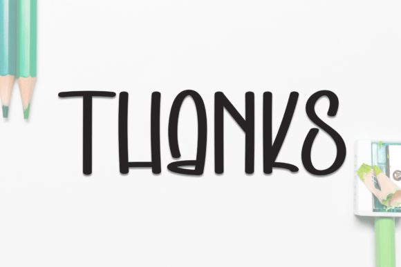School Minimalist Font PNG with transparent background - Preview 6