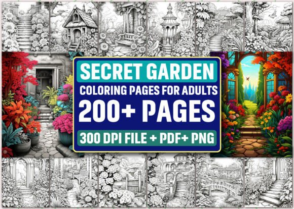 Secret Garden Coloring Pages for Adults