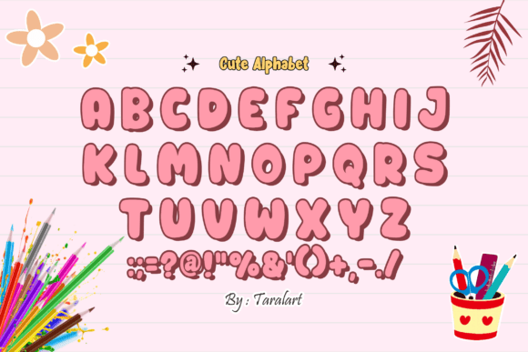 Small Bubble Font PNG with transparent background - Preview 3