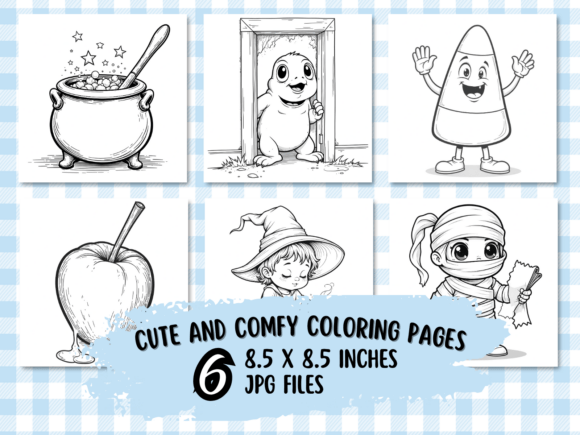 Spooky Cute Halloween Coloring Pages