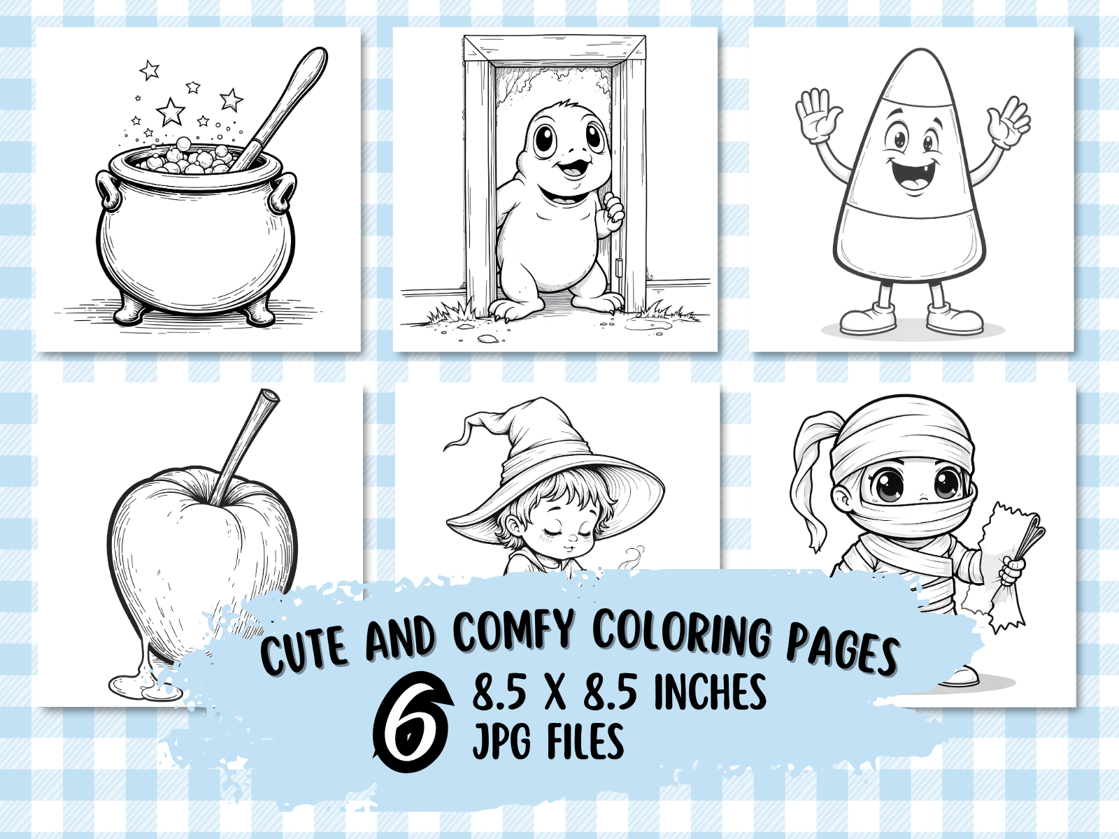 Spooky Cute Halloween Coloring Pages