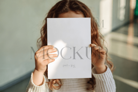 5x7 Invitation Mockup Hand