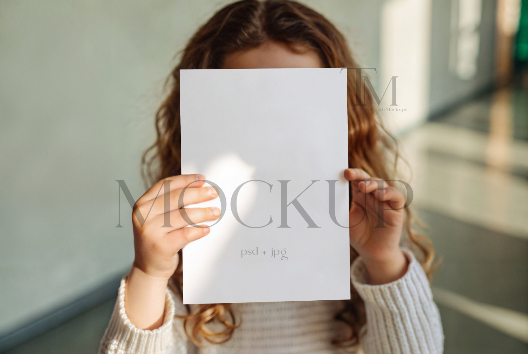 5x7 Invitation Mockup Hand