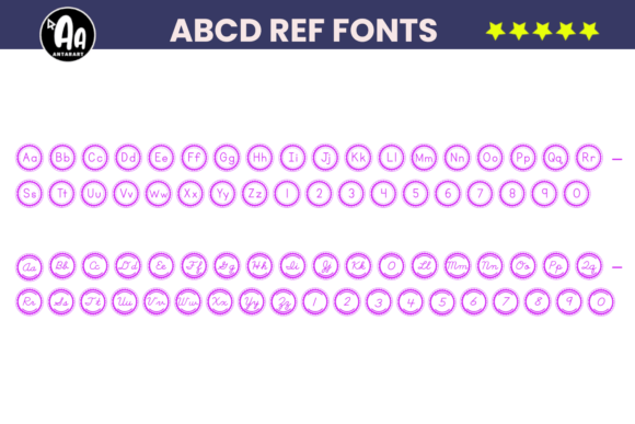 Abcd Cursive Word Wall Font - Preview 1