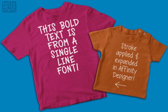 Ankle Biter Line Font - Preview 4