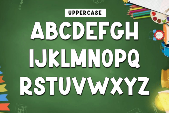 Back to School Font - Preview 3