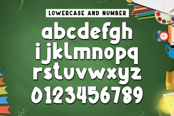 Back to School Font - Preview 4