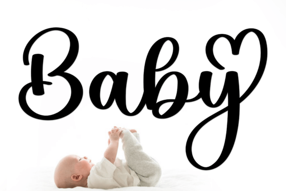 Boy Baby Font - Preview 1