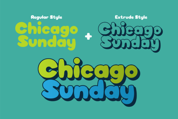 Chicago Sunday Font - Preview 1
