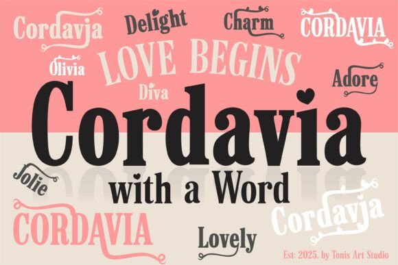Cordavia Bold Swash Font - Preview 1