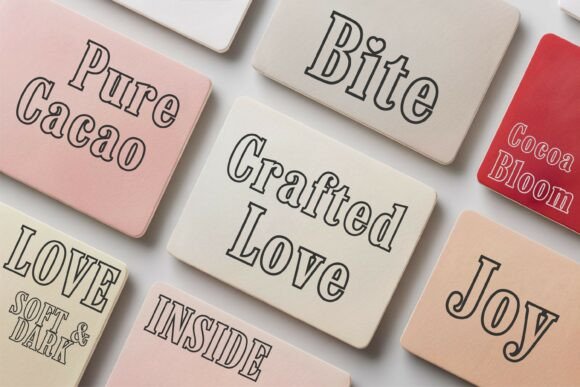 Cordavia Line Font PNG with transparent background - Preview 2