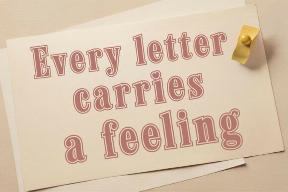 Cordavia Outline Font - Preview 2