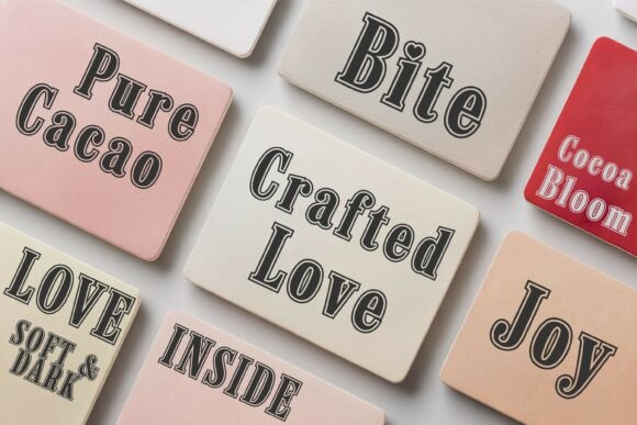 Cordavia Outline Font - Preview 3