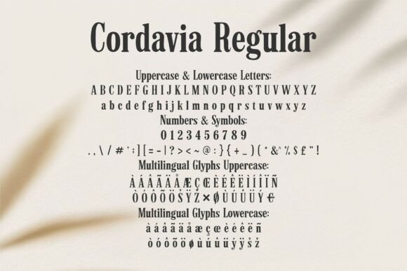 Cordavia Regular Font - Preview 5