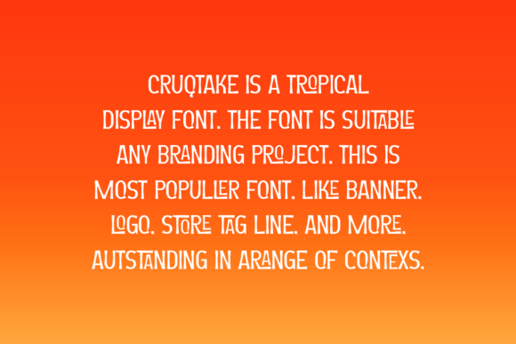 Cruqtake Font - Preview 3