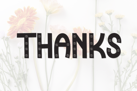 Fresh Flower Font - Preview 6