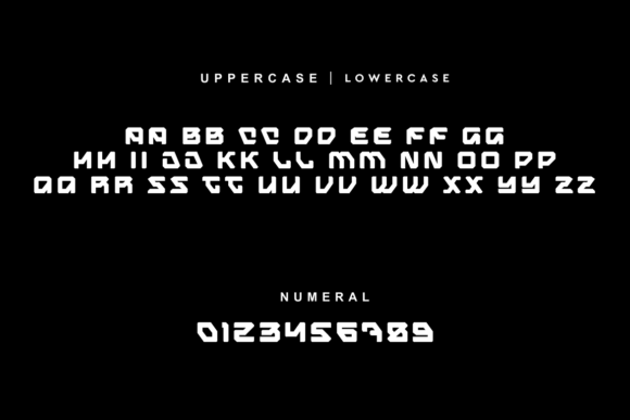Golden Standar Font PNG with transparent background - Preview 1