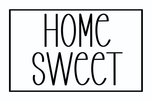 Home Writing Font PNG with transparent background - Preview 2