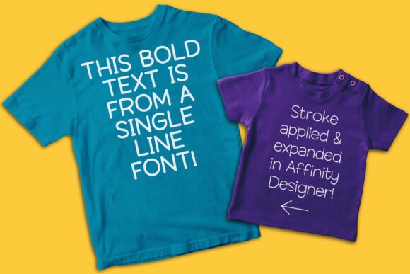 Kadigan Line Font PNG with transparent background - Preview 2