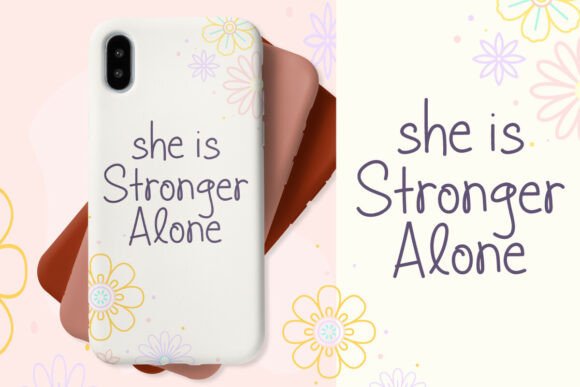 Littlealone Font PNG with transparent background - Preview 2
