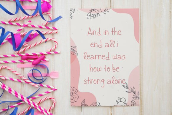Littlealone Font PNG with transparent background - Preview 6