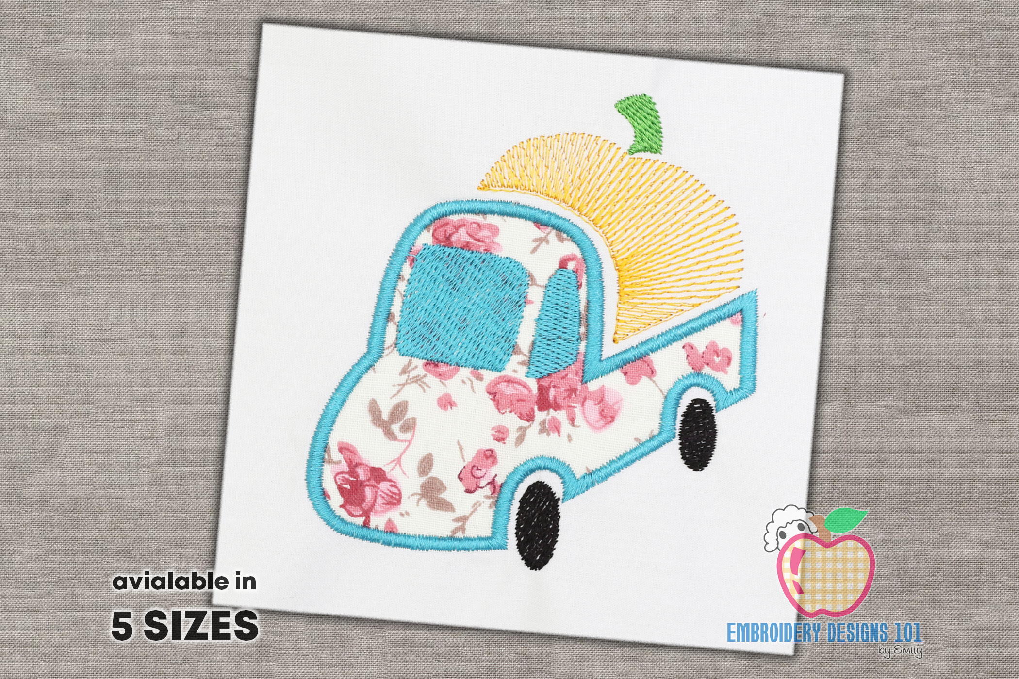 Mini Pumpkin Truck Appliques