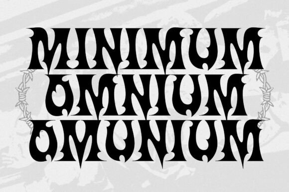 Onemore Font PNG with transparent background - Preview 3