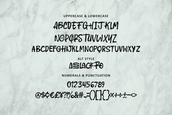 Pack Roslan Font PNG with transparent background - Preview 4