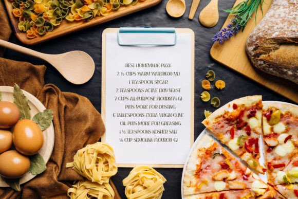 Pizzatopping Font PNG with transparent background - Preview 2