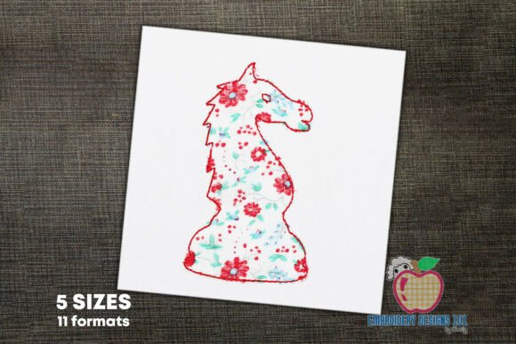Red Chess Knight Piece