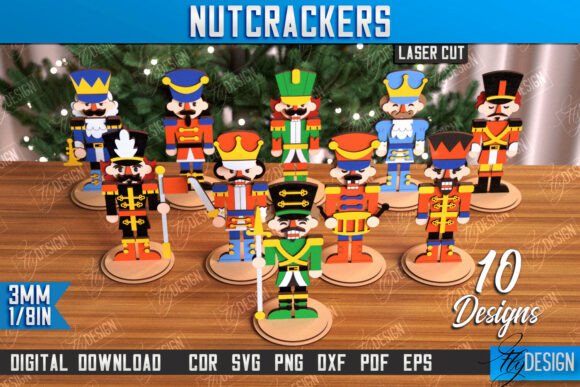 Wooden Nutcrackers Laser Cut Bundle