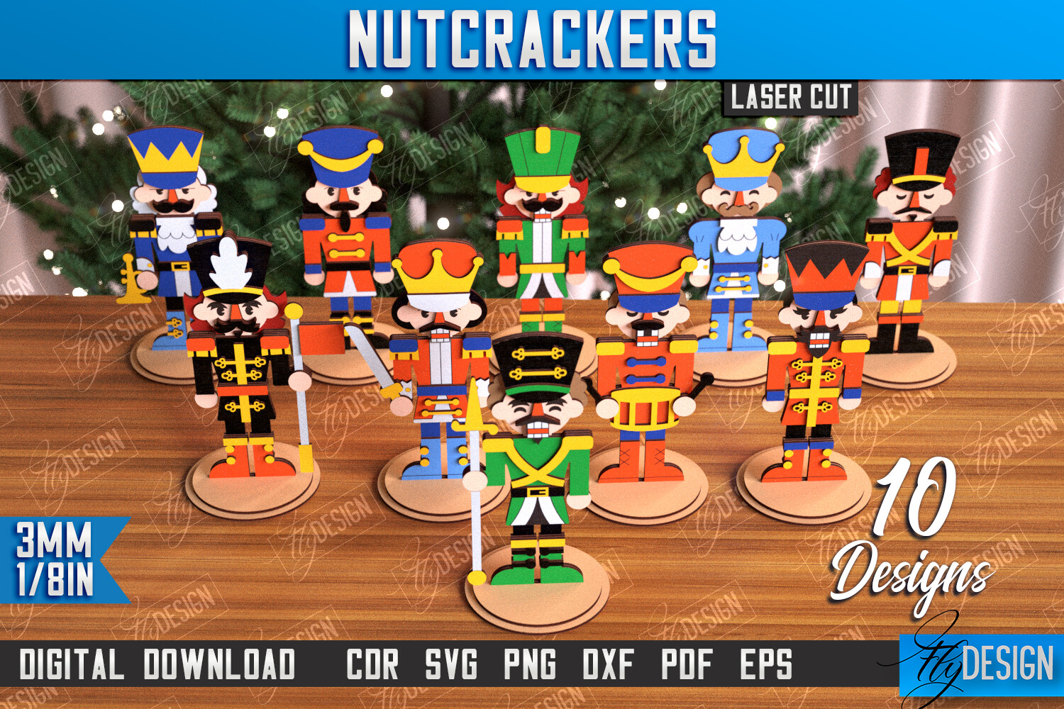Wooden Nutcrackers Laser Cut Bundle