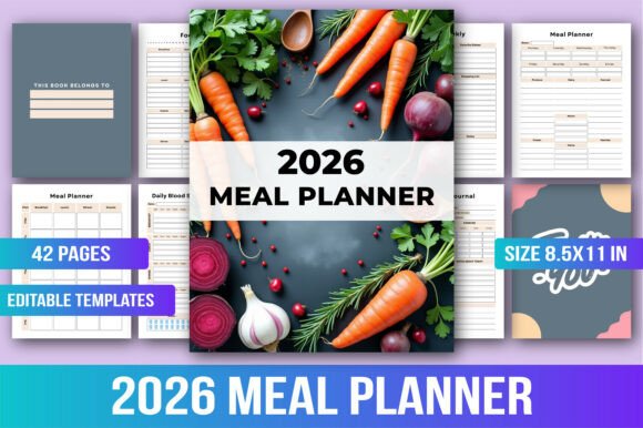 2026 Meal Planner Canva