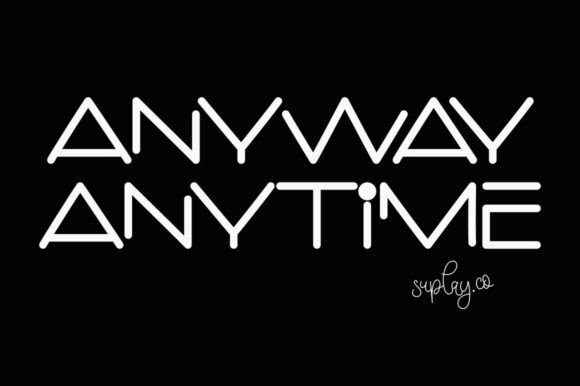 Anyway Anytime Font - Preview 3