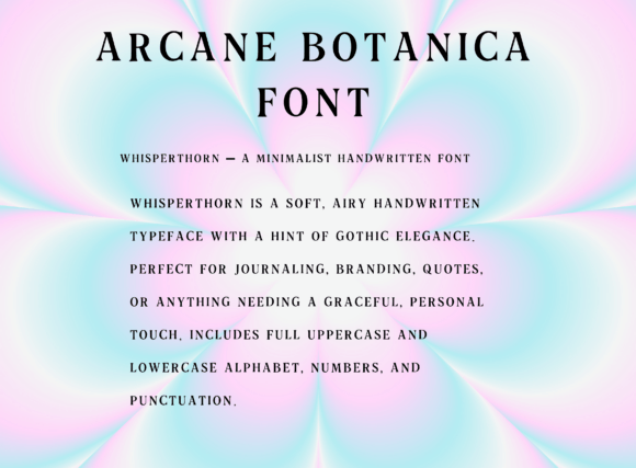Arcane Botanica Font - Preview 1