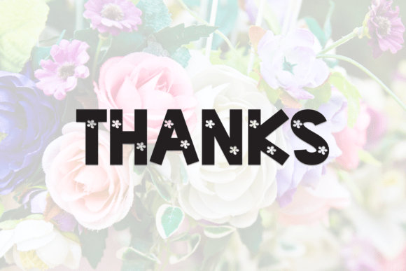 Beautiful Flower Font - Preview 5
