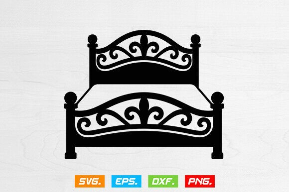 Bed Svg, Bed With Flower Svg