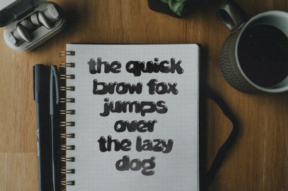 Blopster Font - Preview 2