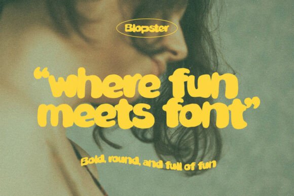 Blopster Font - Preview 6