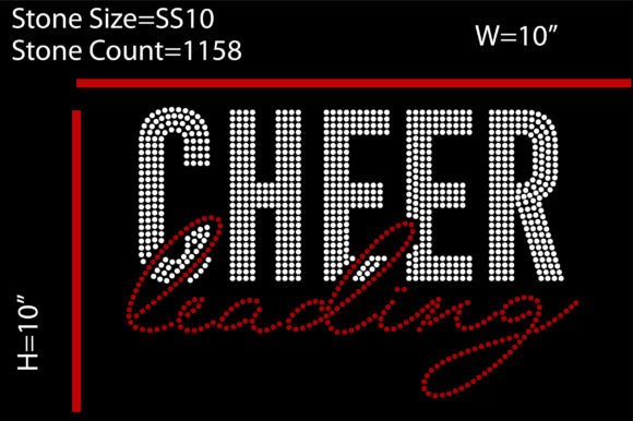 Cheer Leading Rhinestone Design