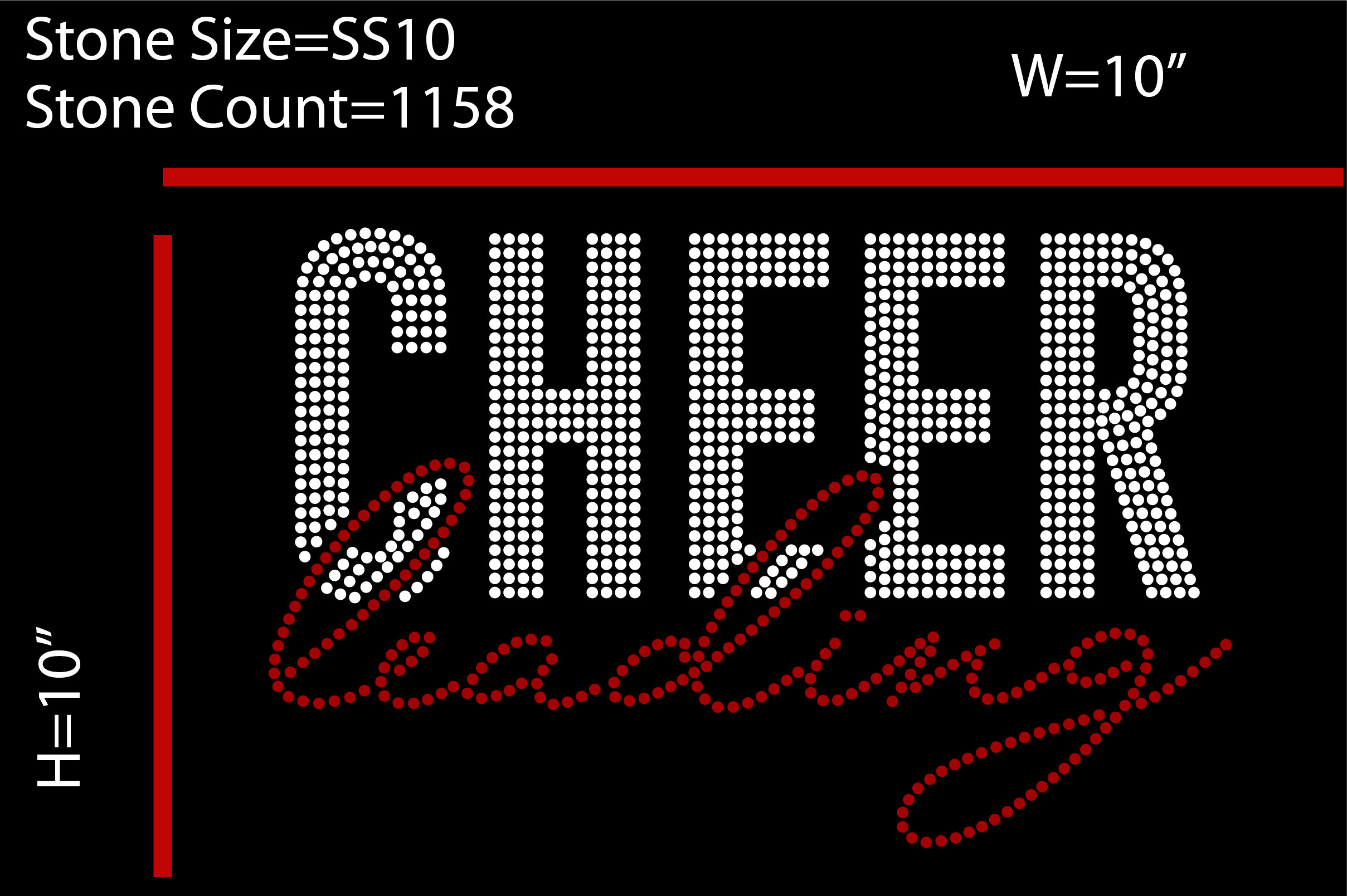 Cheer Leading Rhinestone Design Graphic by ashrafulisam64 · Creative ...
