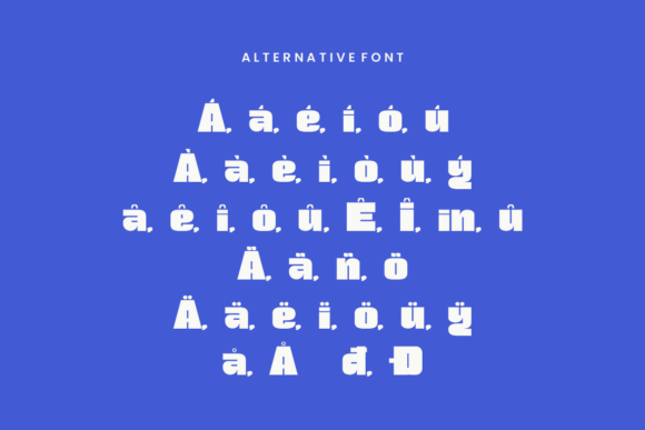Fams Bold Font PNG with transparent background - Preview 3