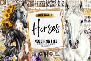 Horse Clipart Huge Bundle Graphic by Markicha Art · Creative Fabrica