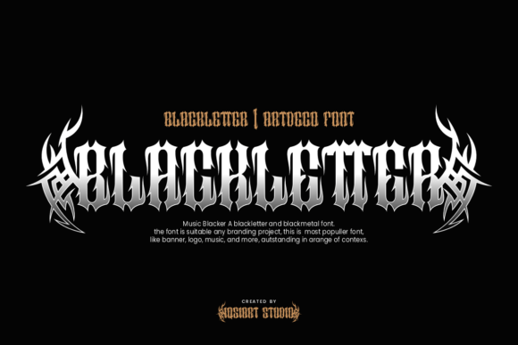 Music Blacker Font PNG with transparent background - Preview 2