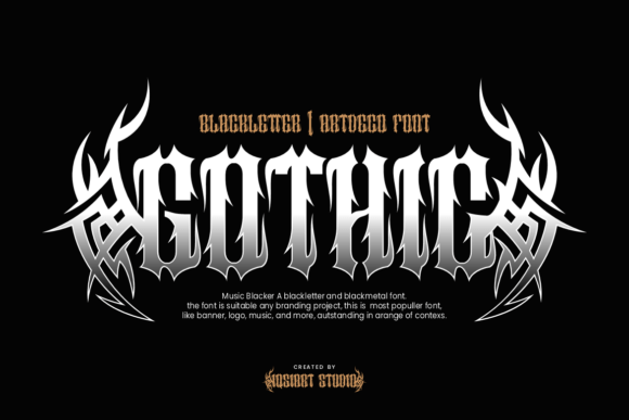Music Blacker Font PNG with transparent background - Preview 3