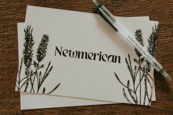 Newmerican Font PNG with transparent background - Preview 2