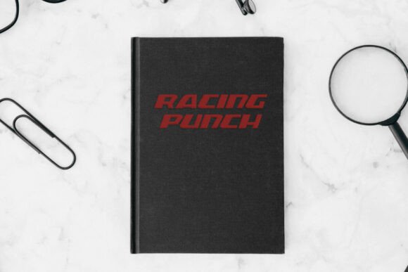 Racing Punch Font PNG with transparent background - Preview 2