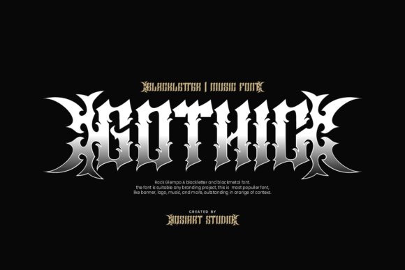Rock Glempo Font PNG with transparent background - Preview 2