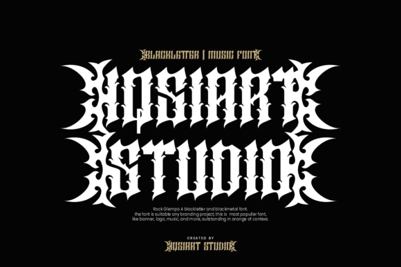 Rock Glempo Font PNG with transparent background - Preview 3